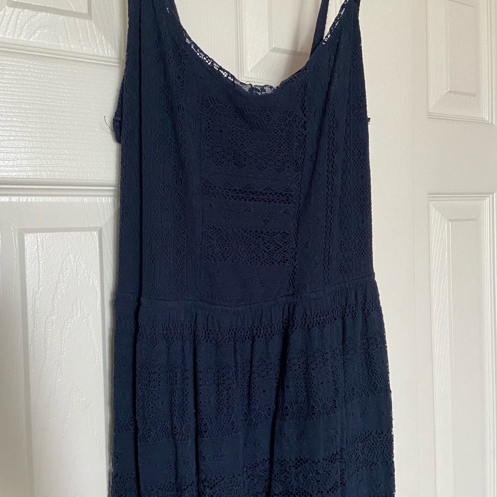 Hollister navy blue sundress